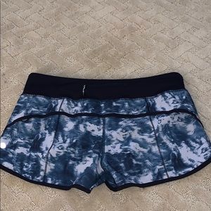 lululemon athletica Shorts - Rare lululemon Blue tie dye shorts lululemon athletica Shorts - Rare lululemon Blue tie dye shorts